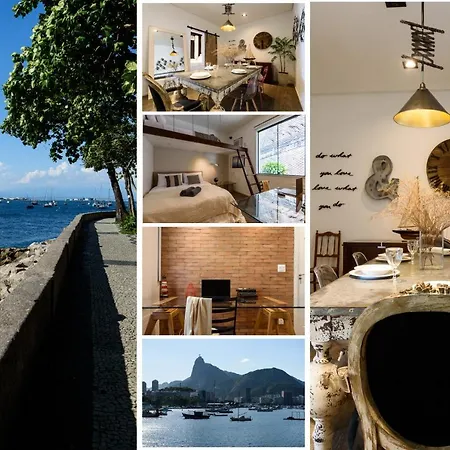 2 Apartamentos Individuais de 2 Quartos na Urca com Vista para Baia de Guanabara a 700m Pão de Açúcar com Cozinha Completa e Wi-Fi - Bares, Restaurantes e Comércio Local a poucos metros-2